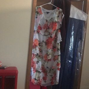 Floral White Dress